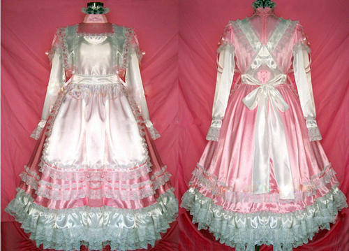 maid pink frilly long dress.jpg