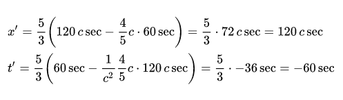 Lorentz-Transformation with Numbers