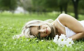 girl in field